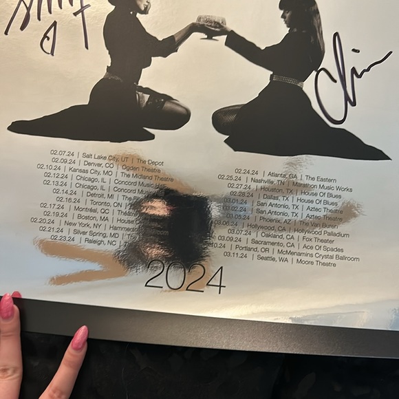 🎶SIGNED Crosses 2024 Tour Poster🎶 - Picture 4 of 5